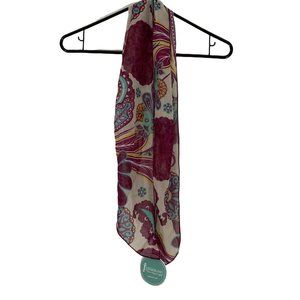 Initials, Inc. Womens Multicolor There's Only One You Paisley Summer Scarf Sz OS